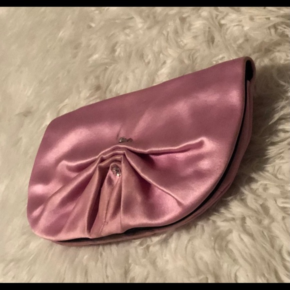 YSL silk evening clutch
